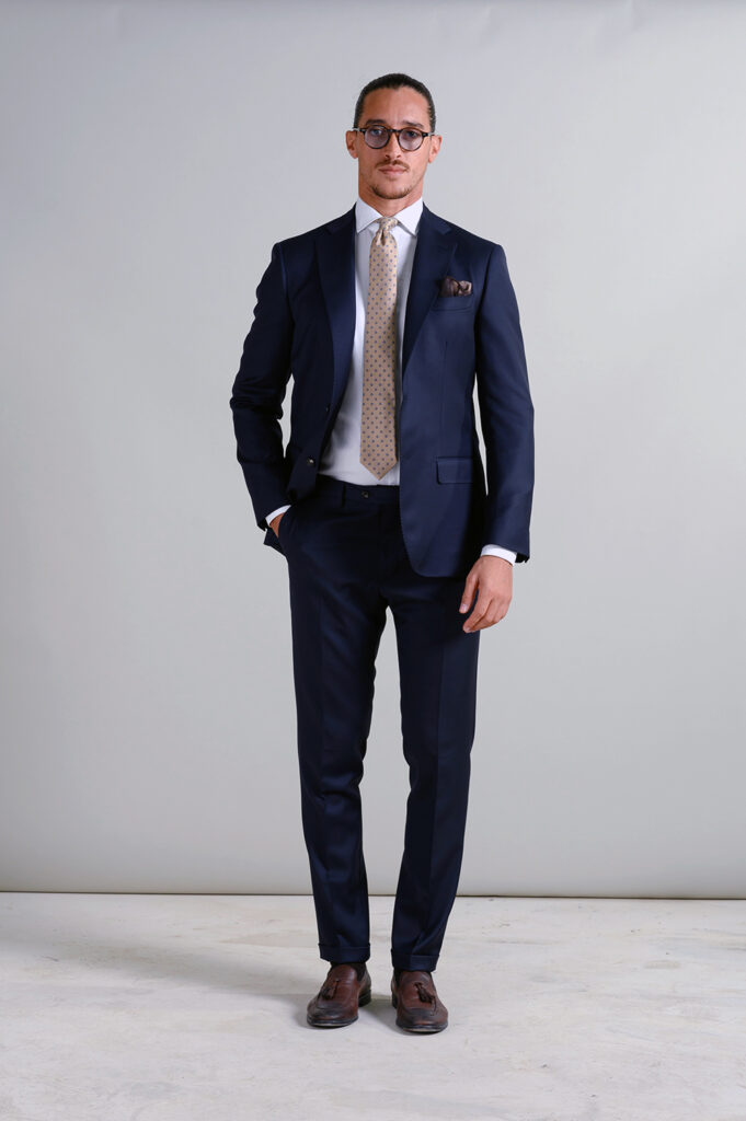 Abito da uomo navy Nervesa, made in Italy